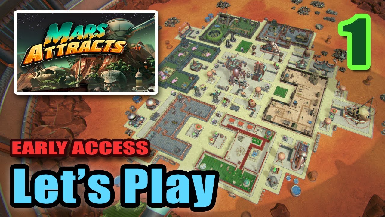 Abduct and Probe Humans on Mars - Colony Sim Theme Park - Mars Attracts - Full Gameplay