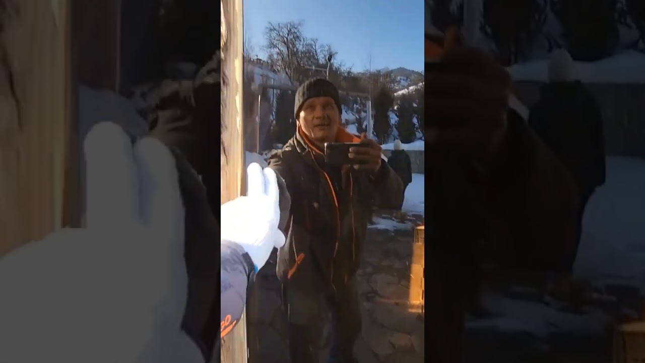 Баня по чёрному в горах