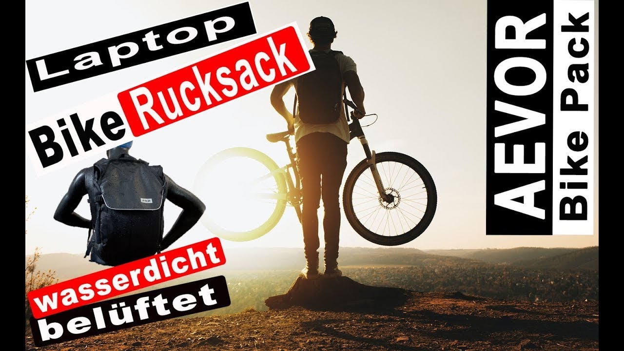 Belüfteter AEVOR Fahrradrucksack BIKE PACK Proof mit Laptoptasche #KeinSchwitzen