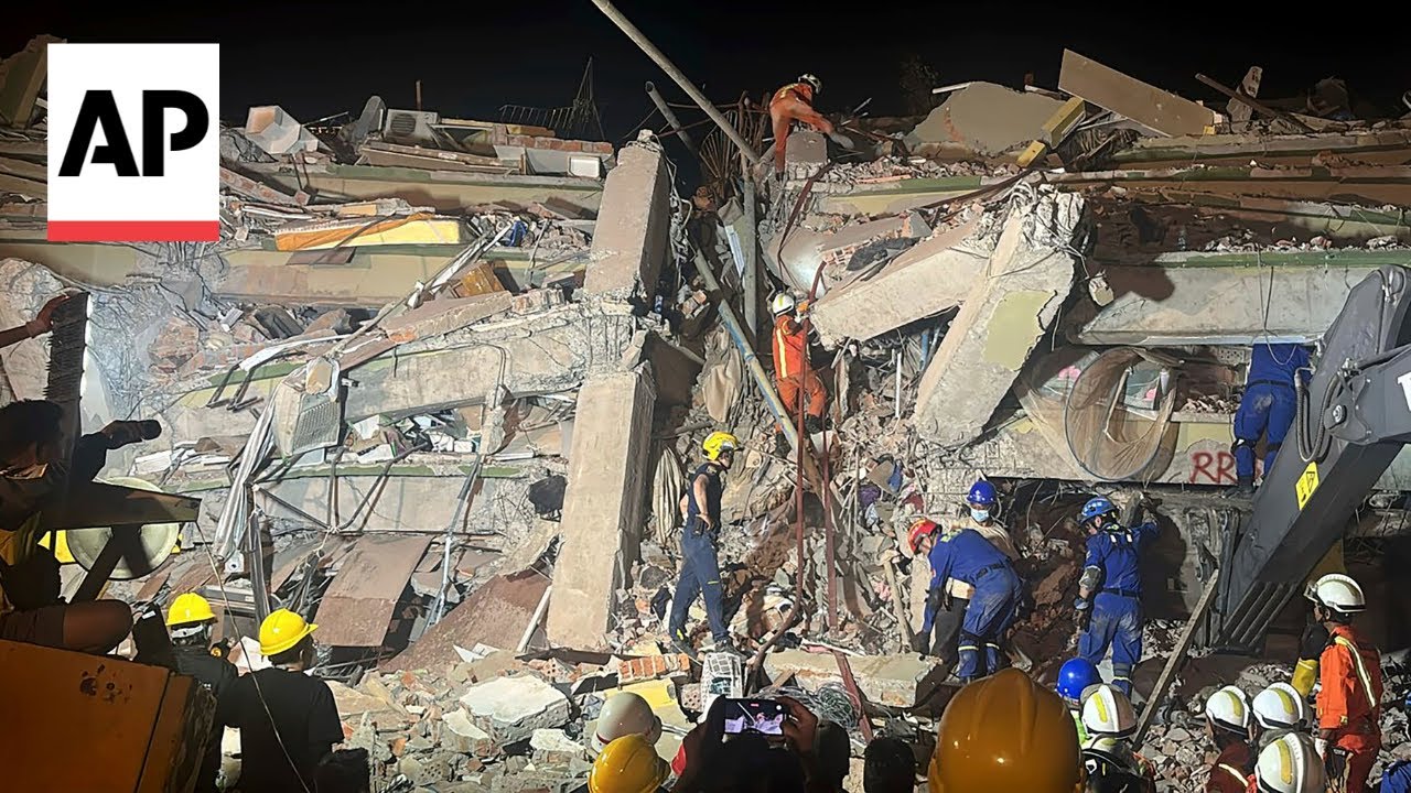 Search for earthquake survivors continues in Mandalay, Myanmar