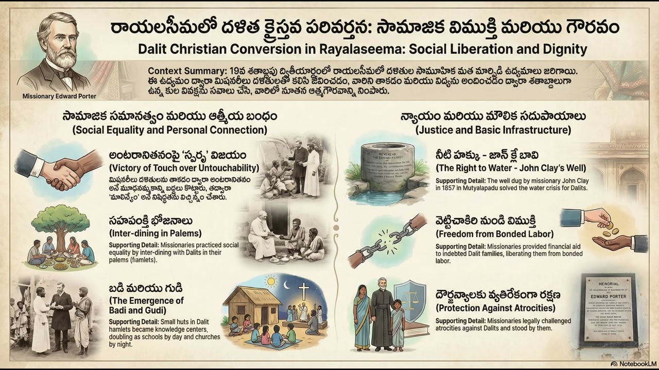 Rayalaseema - LMS&SPG Christian Missionaries - Telugu Christianity-Dalits