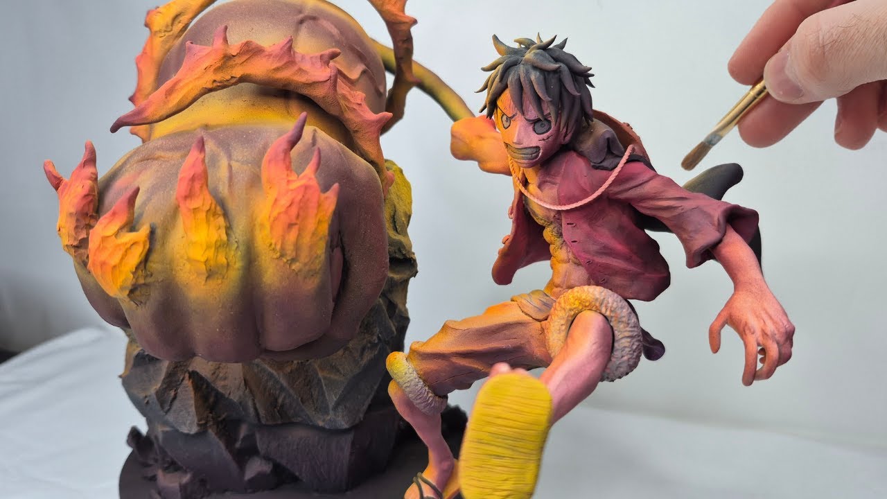 Sculpting Luffy's 