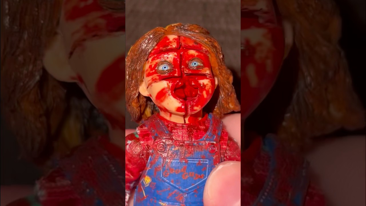 Распаковка таинственной скрытой коробки с куклой NECA Good Guy Chucky #chucky #yt #ytshorts #horr...