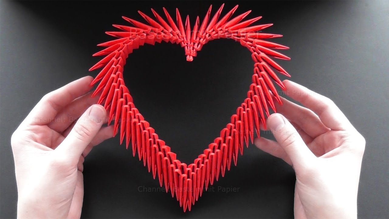 Сердечко оригами ❤ Подарок для мамы ко Дню матери.