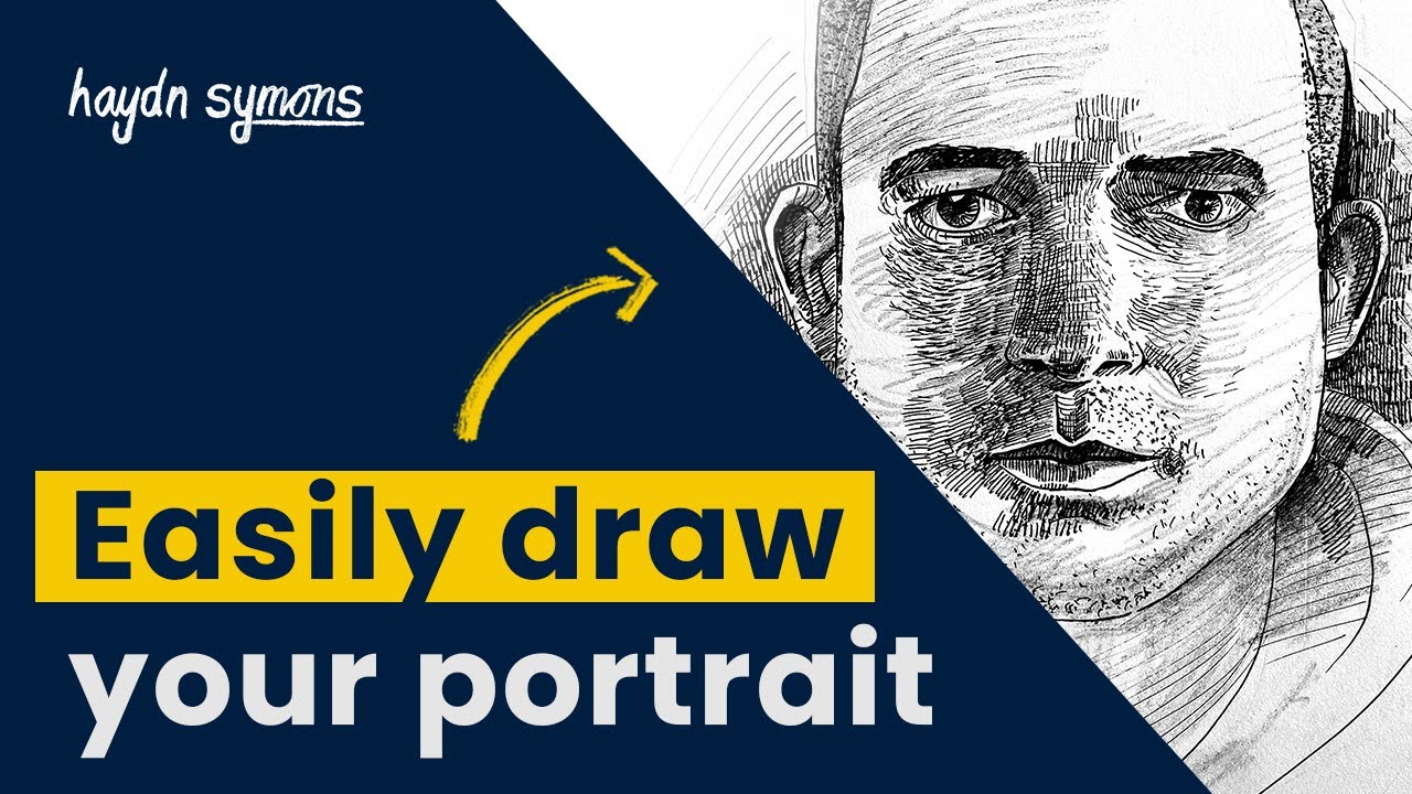 How To Draw A Self Portrait Drawing - Step-By-Step Sketching Tutorial