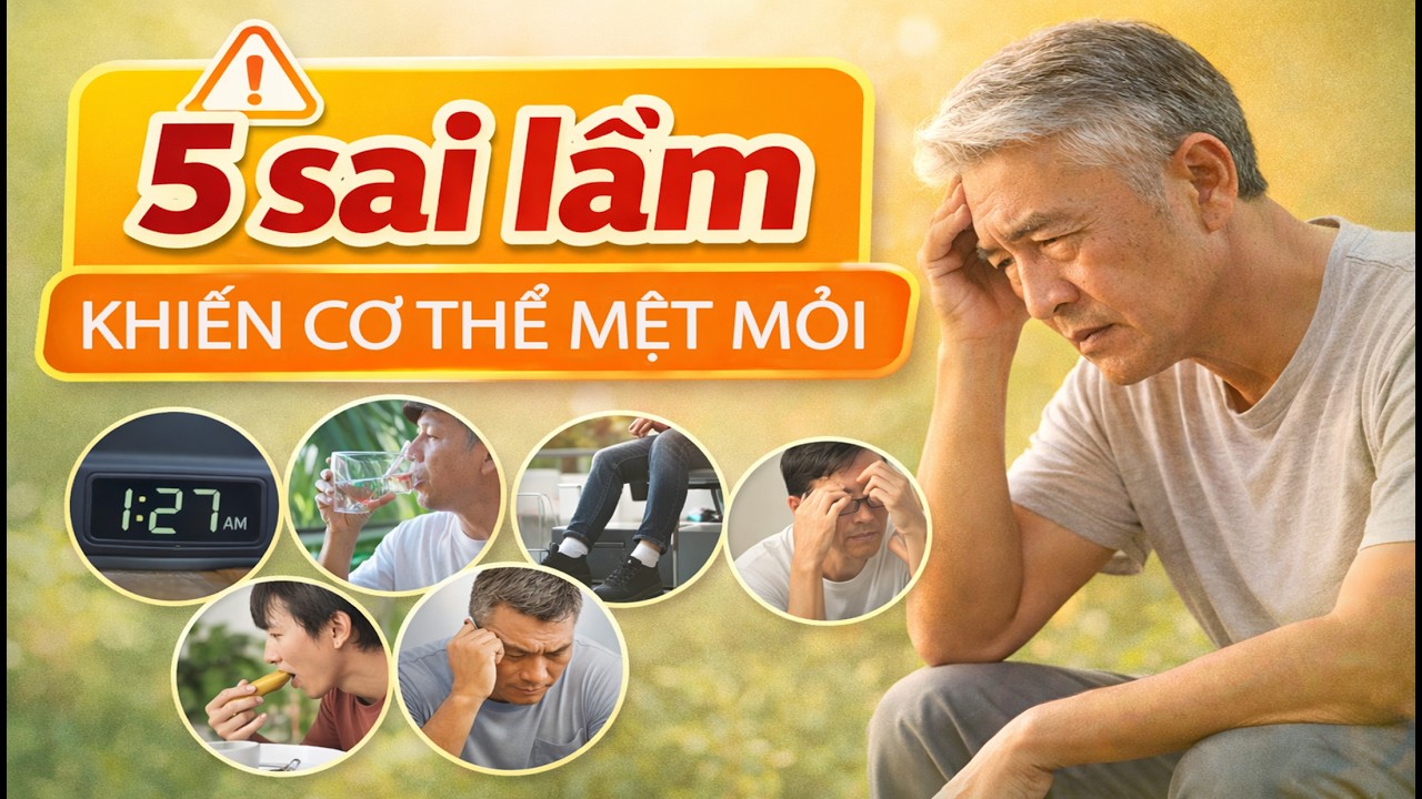 5 Sai lầm khiến cơ thể mệt mỏi #canbangcuocsong #cuocsonglanhmanh #chamsocsuckhoe