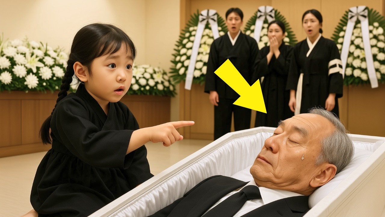 작별 미사 중, 6살 손녀가 관을 가리키며 말했다. “할아버지 땀 흘리고 있어요!” 그 순간 모두가 멈췄다