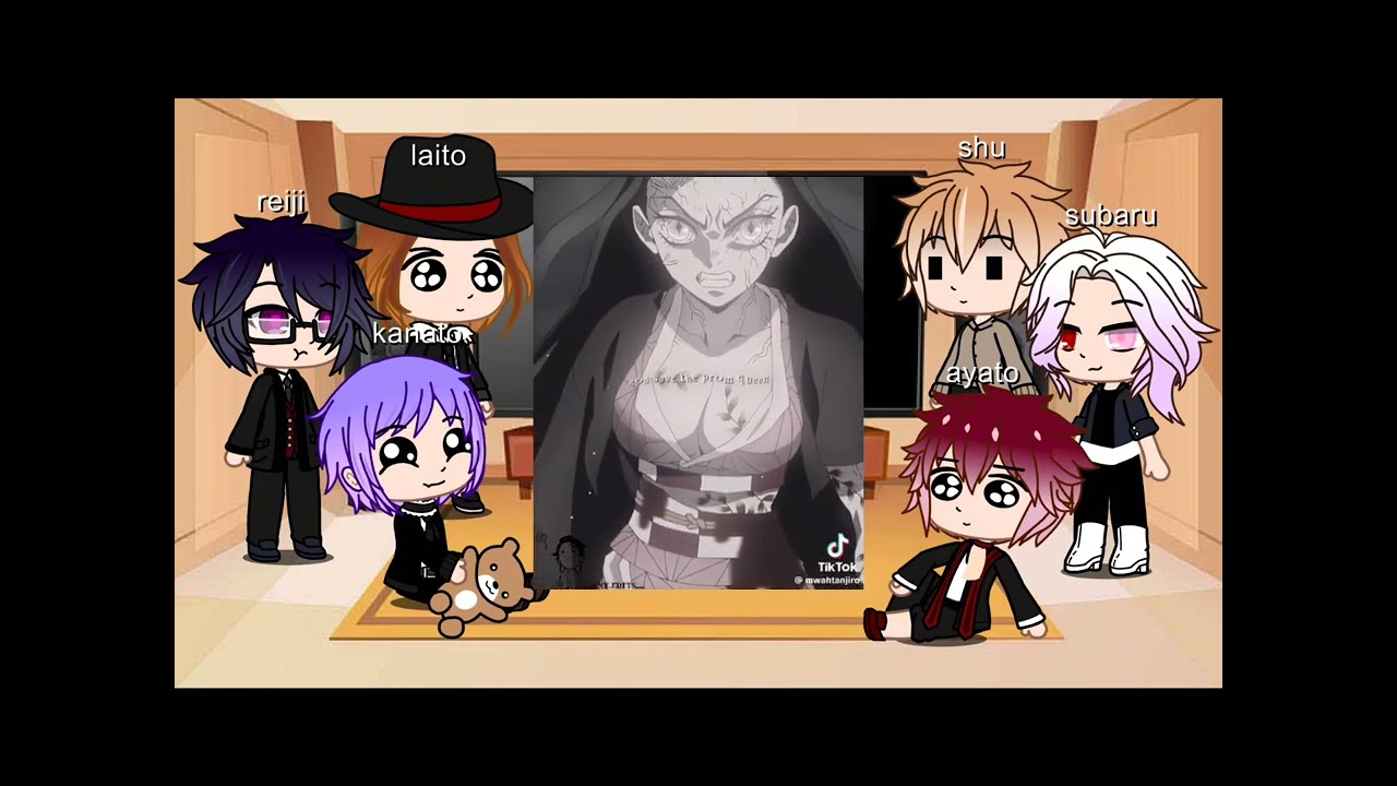 diabolik lovers react to yui as mitsuri | demon slayer | yui x ayato | mitsuri x obanai