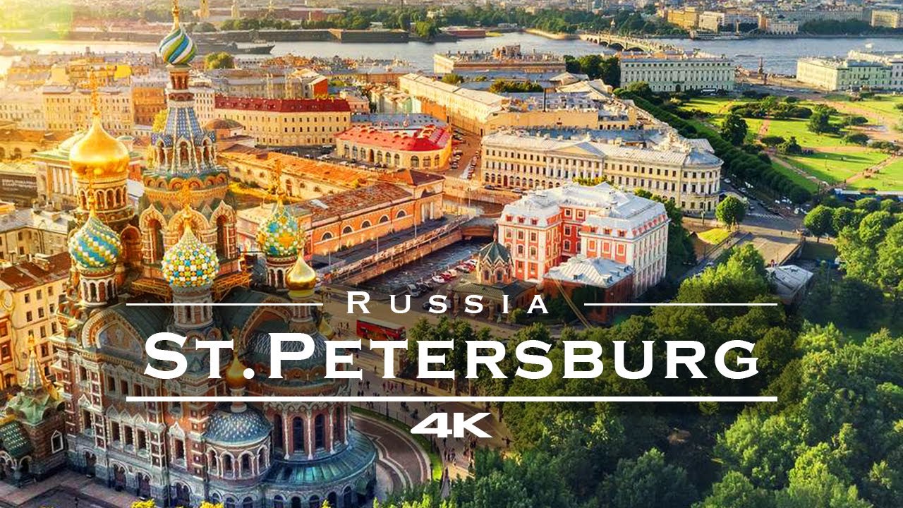 Санкт-Петербург, Россия 🇷🇺 - by drone [4K]