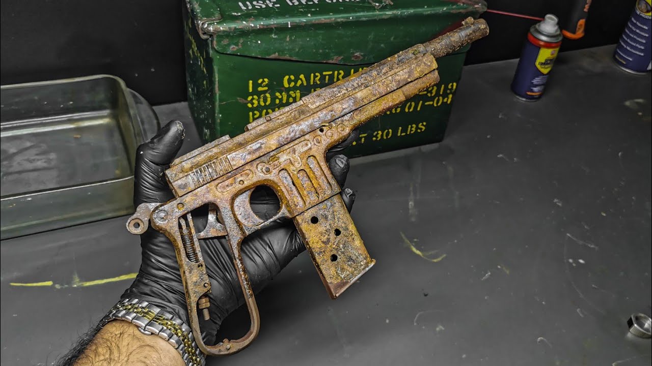 Antique Gun Restoration | 1800s old rusted gun 