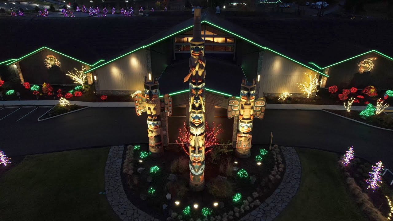 Christmas lights at 7 Cedars Casino DJI Air 2S!