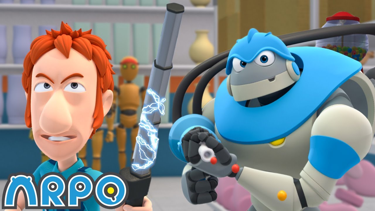 Missing Daniel: Can Arpo Escape the Guard?! | Arpo the Robot | Moonbug Kids Cartoon Adventure