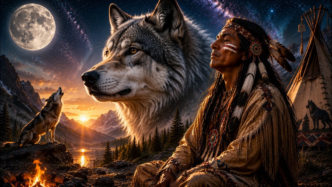 Spirit Of Wolf | Native Inspired Healing Music for Deep Calm | Inspired by &ldquo;Ly O Lay Ale Loya&rdquo;