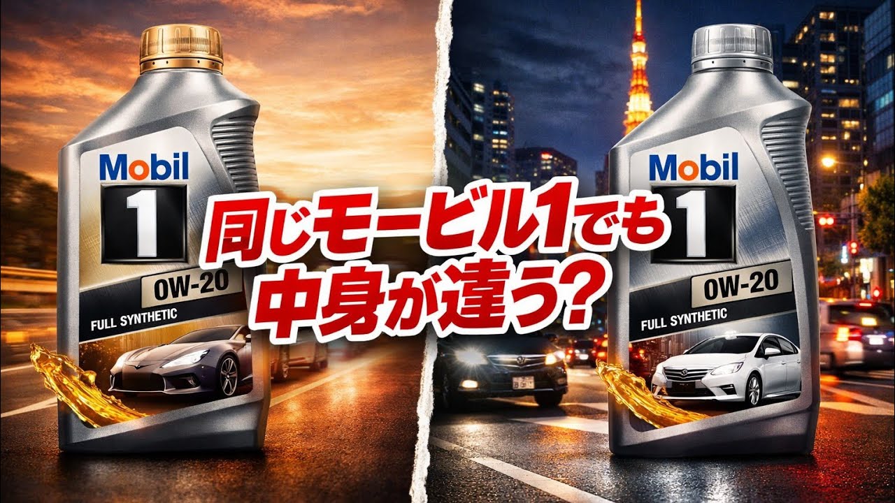 同じモービル1でも中身が違う？日本専用0W-20が独自進化した本当の理由