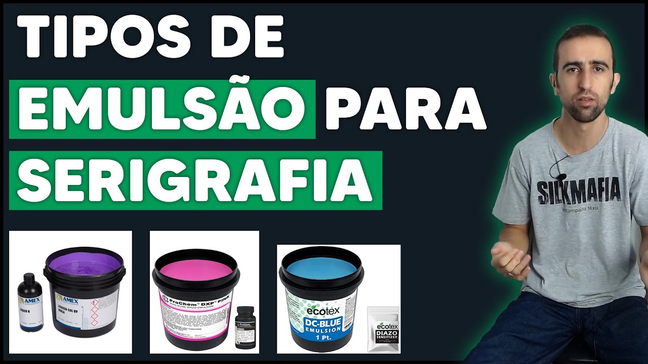 TIPOS DE EMULSÃO PARA SERIGRAFIA - ENTENDA AS DIFERENÇAS, VANTAGENS E DESVANTAGENS