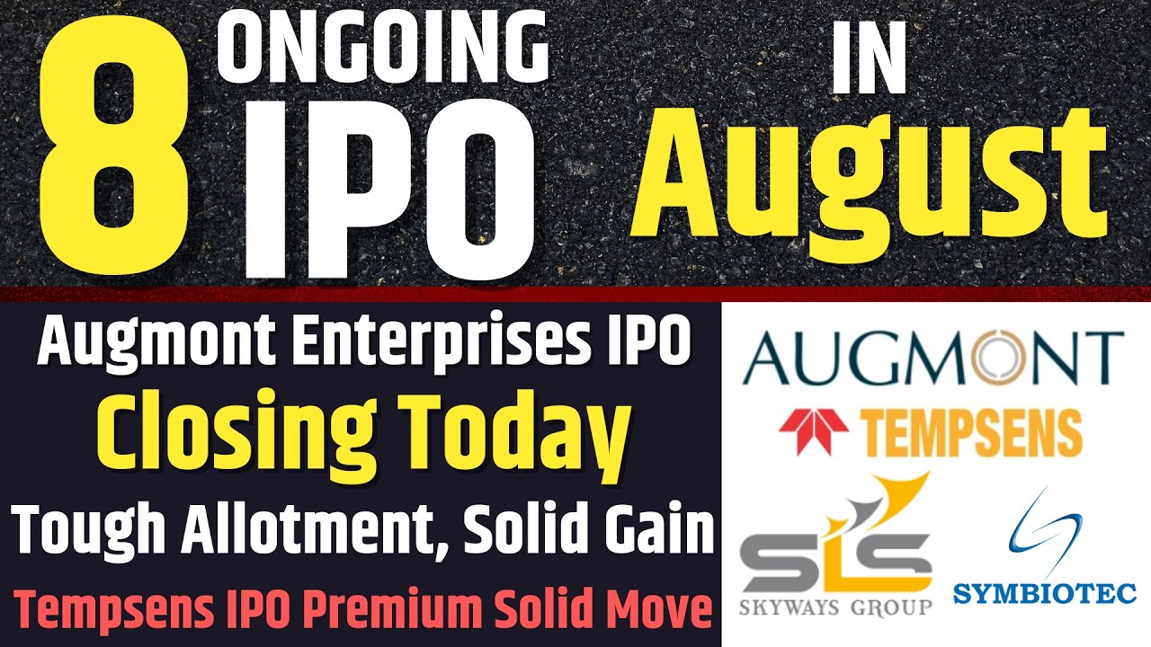 Closing Today💥Augmont Enterprises IPO | Symbiotec Pharmalab IPO Solid Action in Premiums