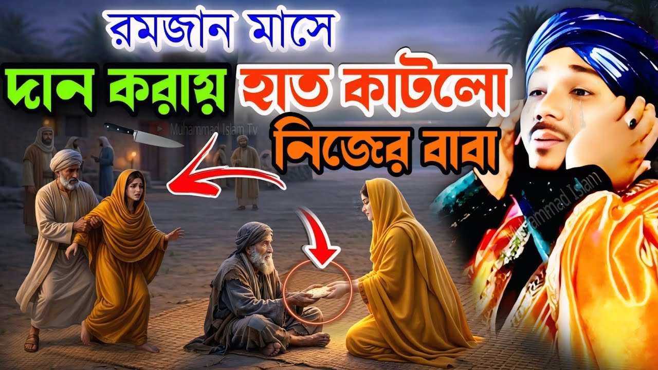 রমজান মাসে দান করায় হাত কাটল নিজের পিতা┋obaidullah islam jalsa ┋obaidul islam waz┋9734312470