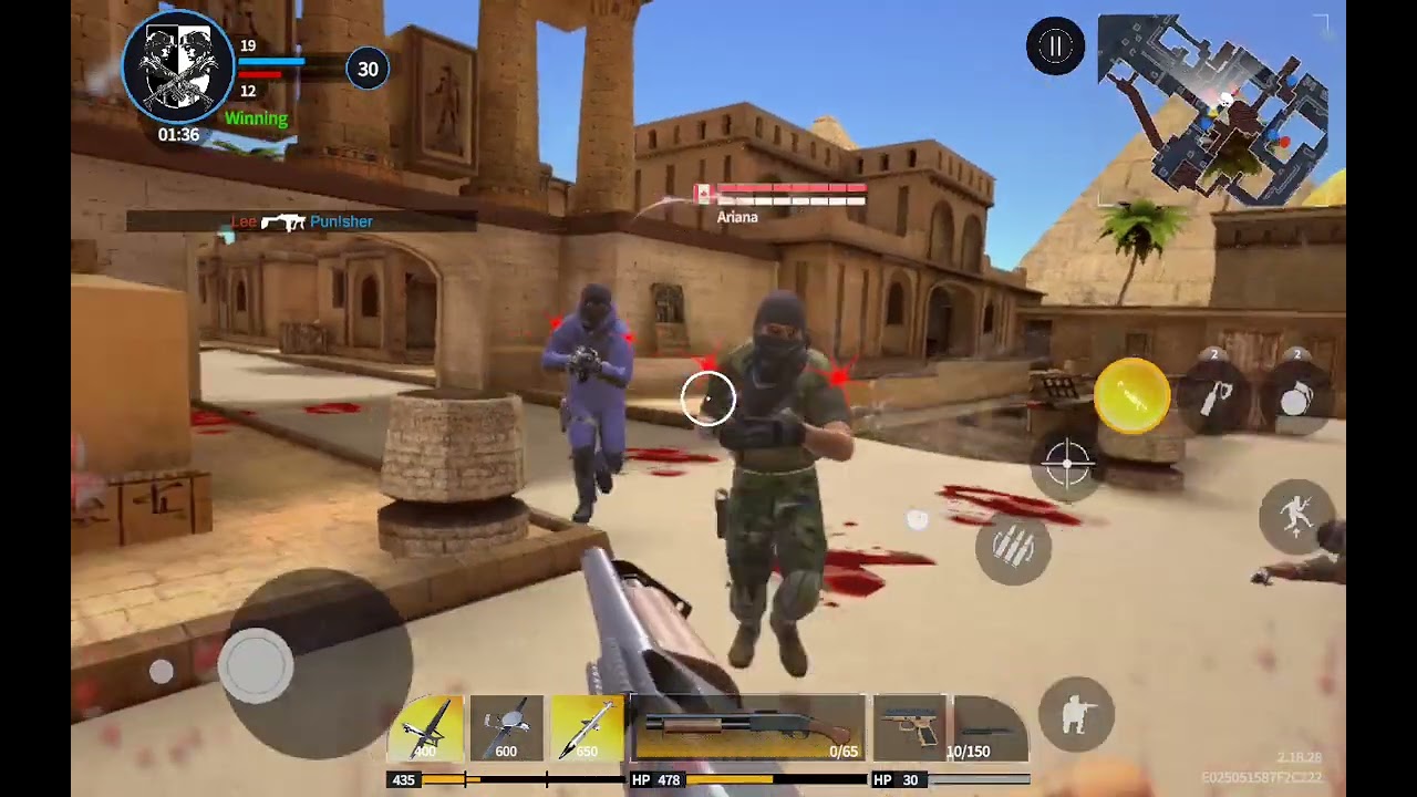 The hazmob match was insane(call of duty clone)