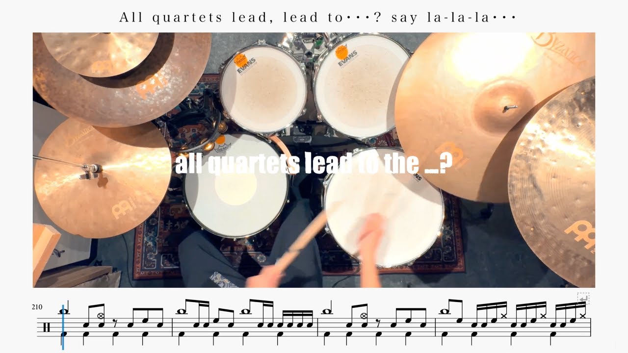 【リクエスト】桜のあと (all quartets lead to the?) / UNISON SQUARE GARDEN【ドラム楽譜】