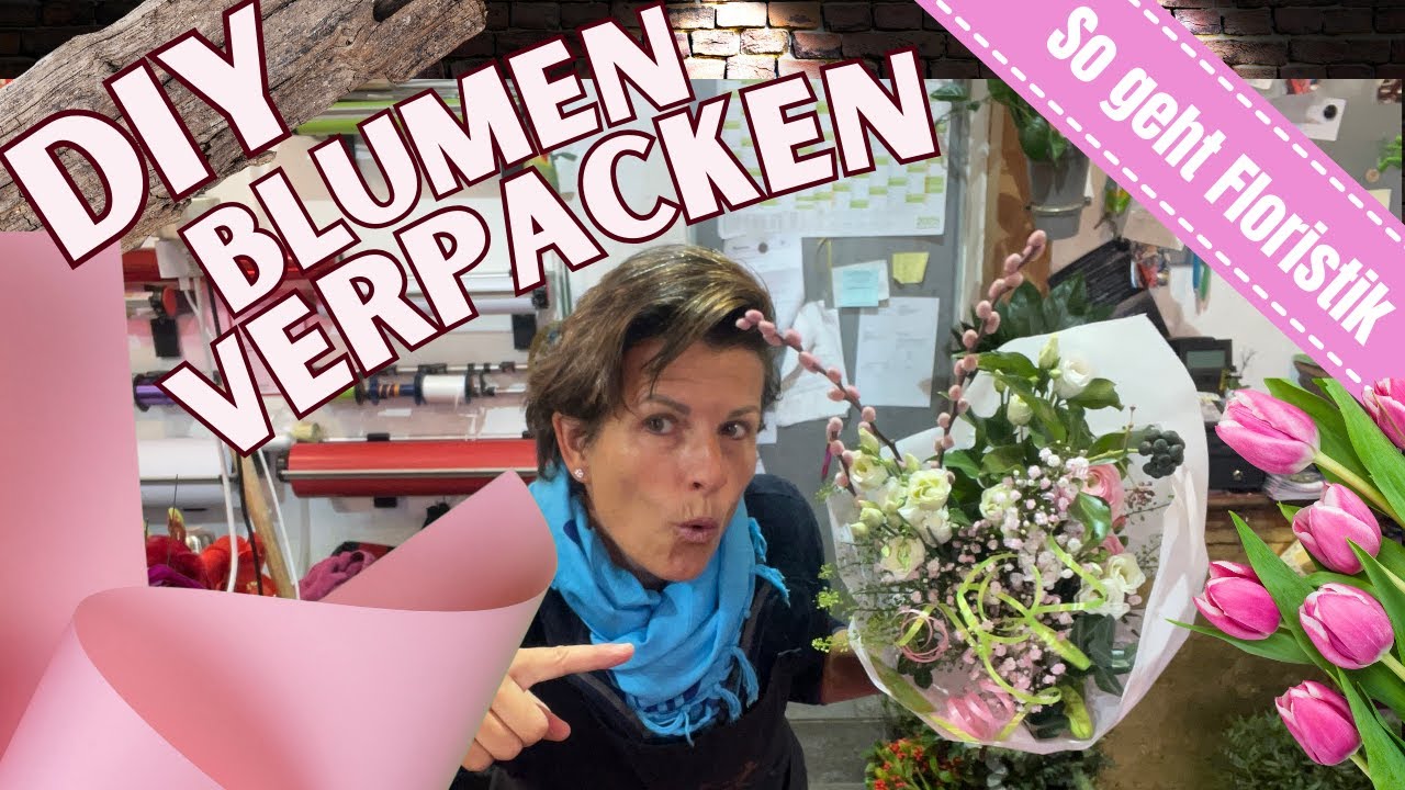 TOP Blumenstrauss Geschenkverpackung I Wrapping tutorial I DIY-Anleitung Floristik