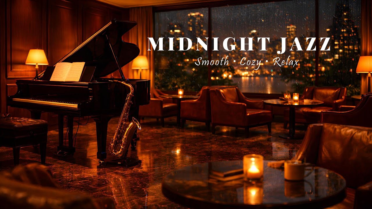 Midnight Smooth Jazz 🎷 Cozy Ambience for Focus, Relax & Sleep