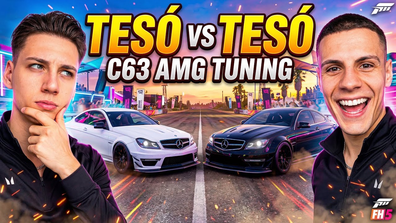 🔥 C63 AMG TUNING PÁRBAJ | TESÓÉK EGYMÁS ELLEN | Forza Horizon 5