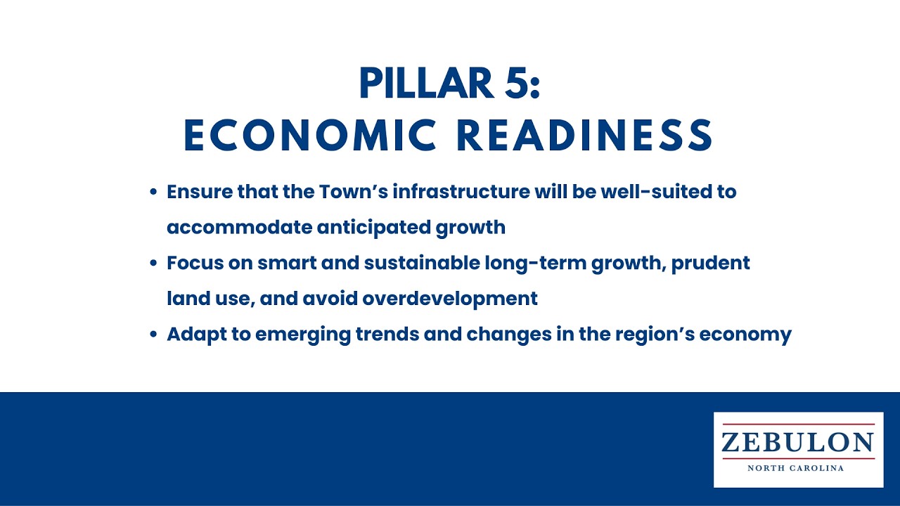 Town of Zebulon Pillar 5 ECONOMIC READINESS