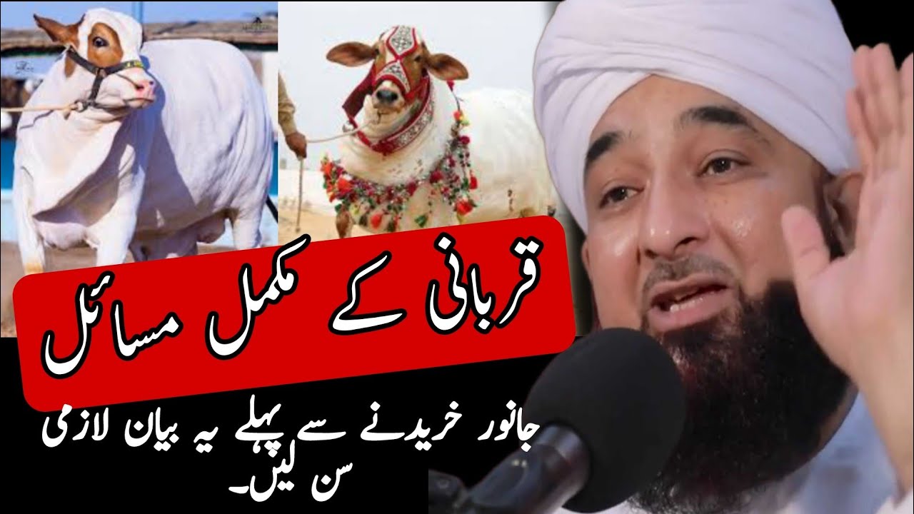 Qurbani Ki Fazilat | Qurbani Ke Masail | Bayan By Raza Saqib Mustafai