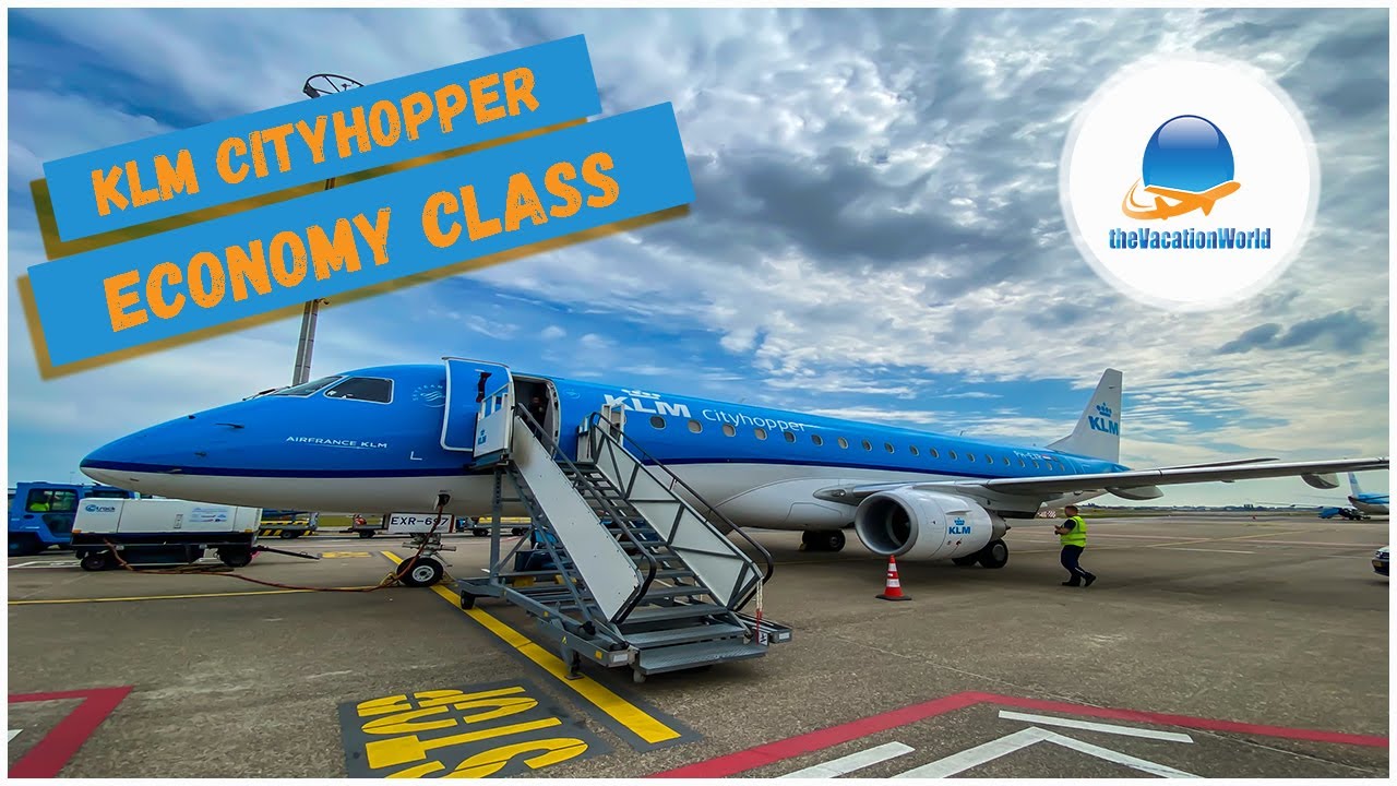 KLM Cityhopper to Amsterdam ⎮ Embraer E175 ⎮ Flightreview ⎮  FRA-AMS ⎮ thevacationworld