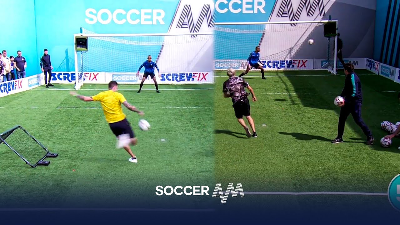 Can Arsenal go top of the Soccer AM leaderboard? 💭 | Soccer AM vs Arsenal fans | Volley Challenge