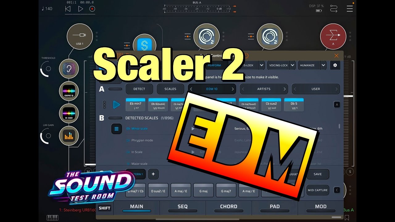 Scaler 2 - EDM Chord Progressions - ALL Played with SynthMaster 2 - Demo for the iPad