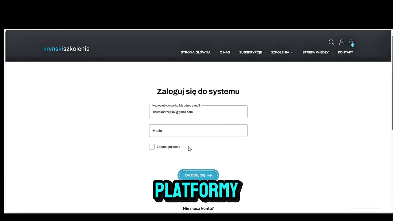 Platforma KrynskiSzkolenia – poradnik użytkownika | Jak korzystać