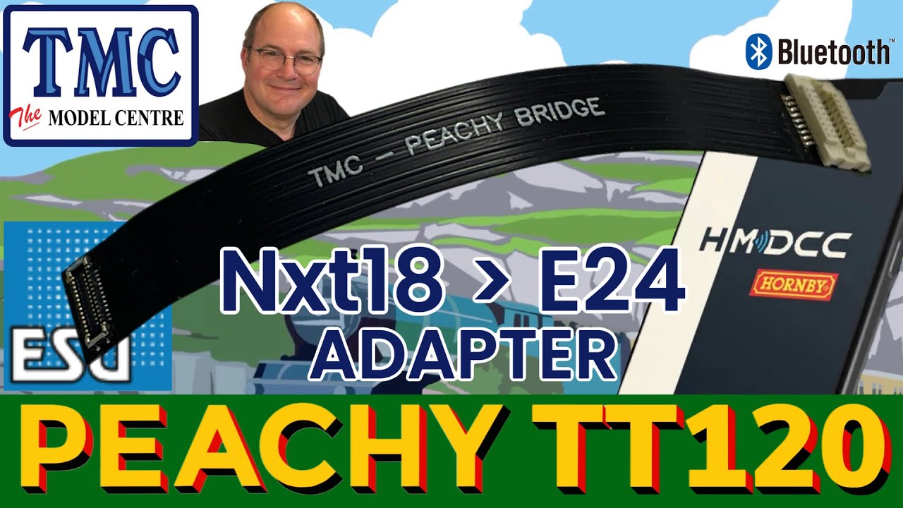 Адаптер TT120 Hornby to Heljan, HM7000 Nxt18 to ESU E24 “TMC PEACHY BRIDGE”