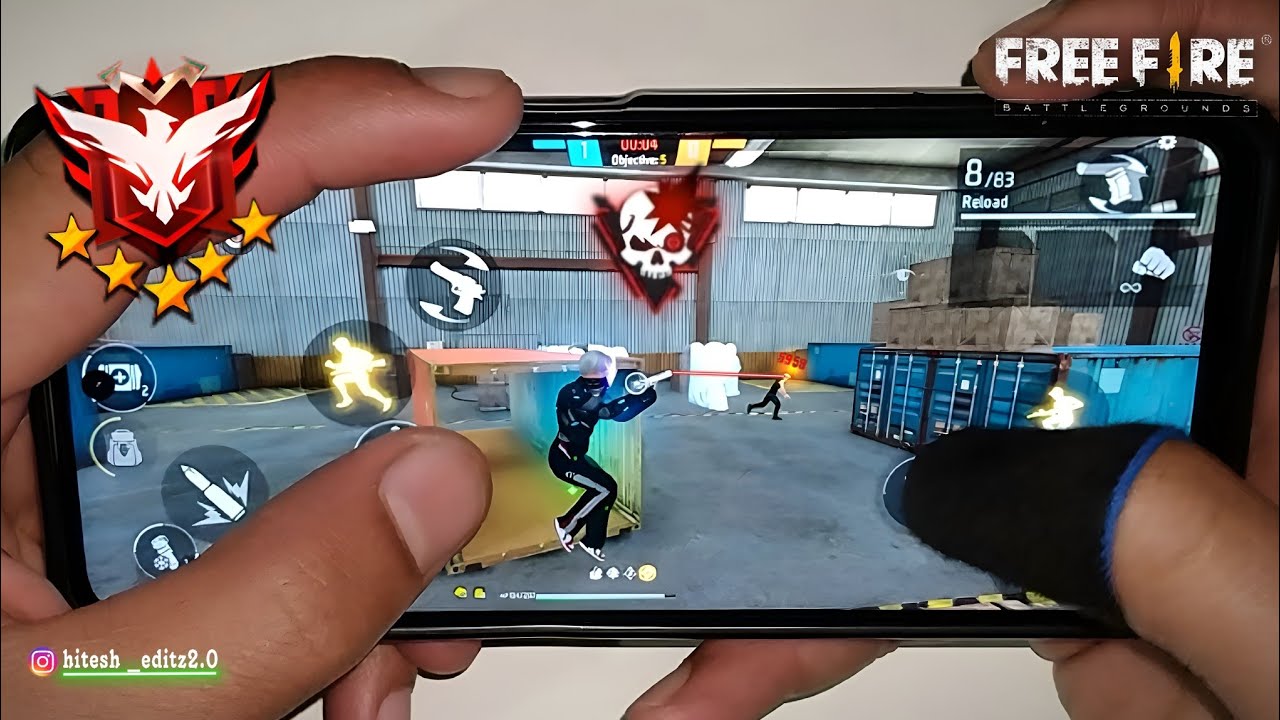Desert Eagle Unstoppable Headshots 🎀 free fire Handcam Gameplay full Rush 