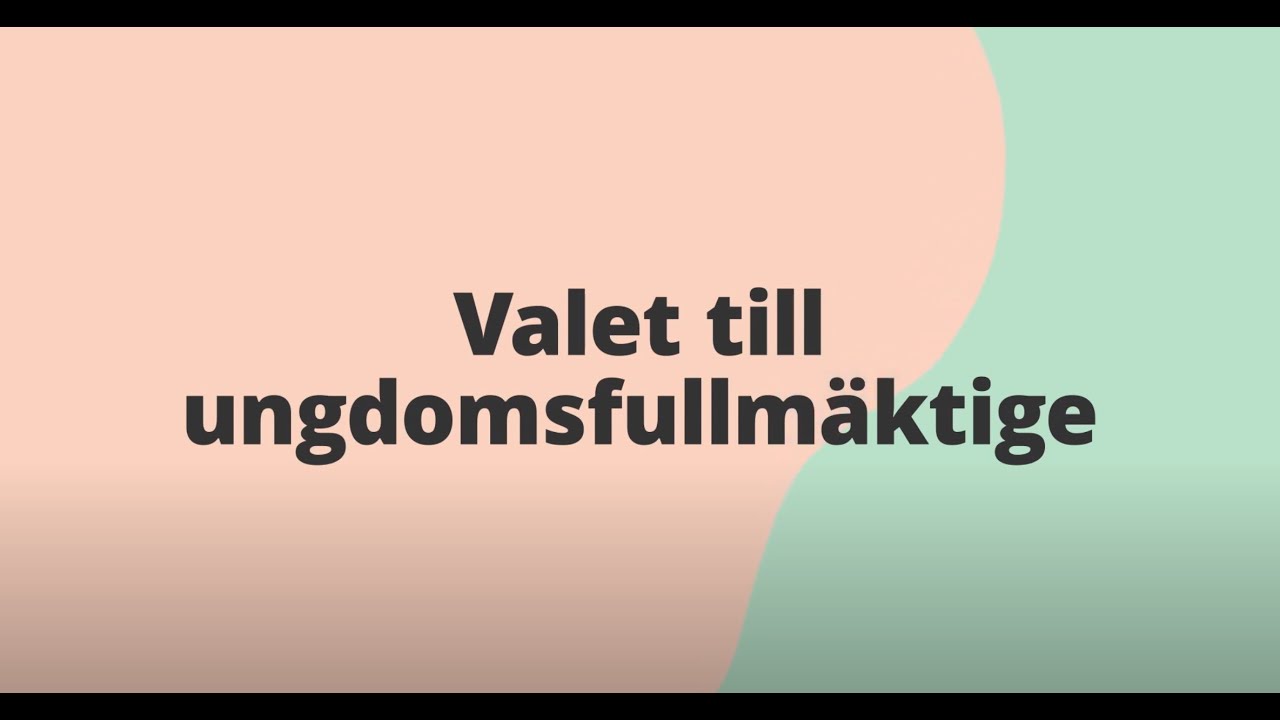 Valet till ungdomsfullmäktige