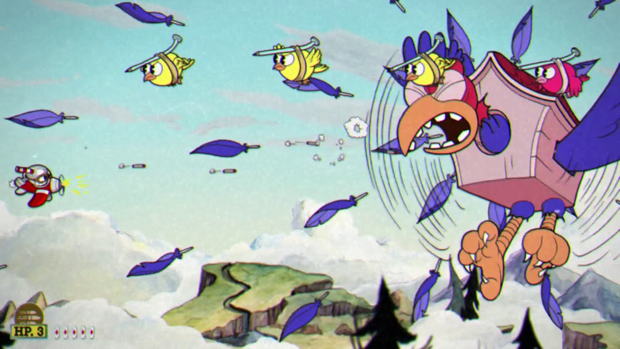 Cuphead Aviary Action Walkthrough