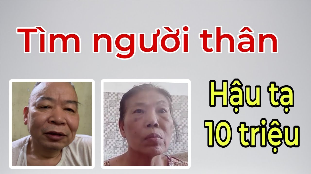 ( 783 ) Trường hợp đặc biệt. Thất lạc lúc 7 tuổi vì theo cậu đi xem bóng đá. Có nhớ tên người thân.