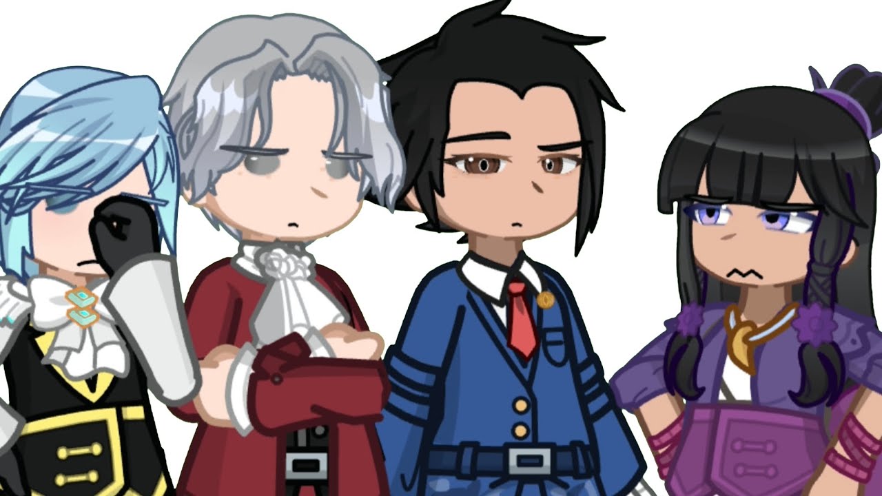 Kilogram of steel VS Kilogram of Feathers || Ft, the four idiots 😘/j || Ace attorney Gacha