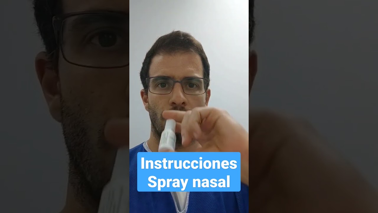 &iquest;c&oacute;mo aplicar un spray nasal adecuadamente?