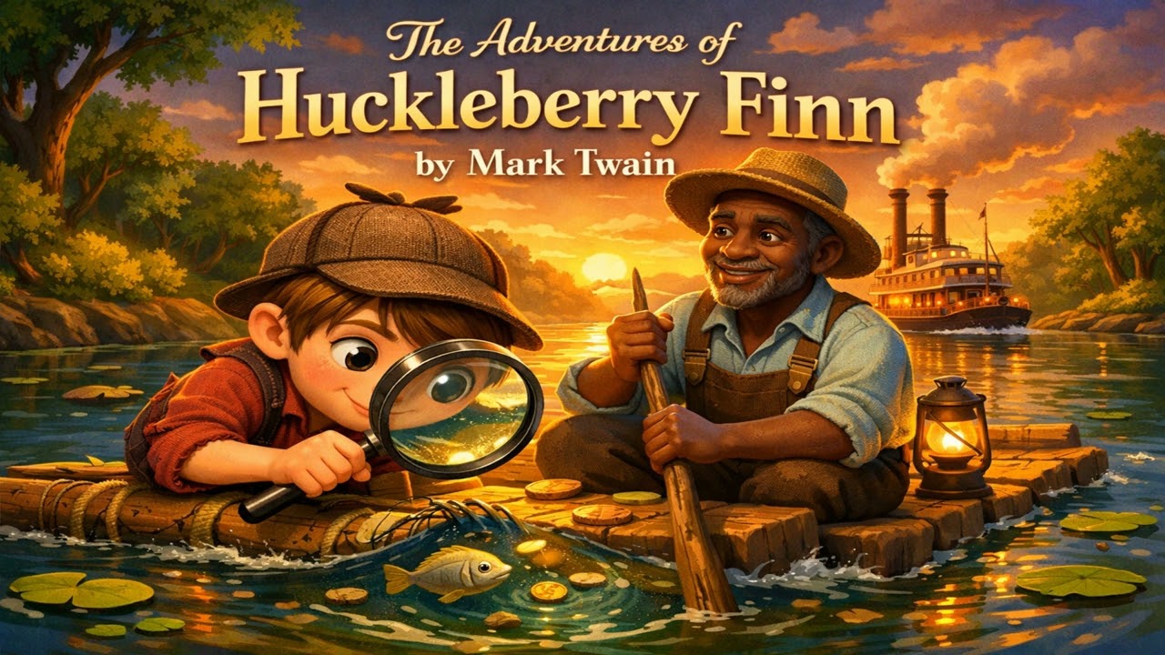 Timeless Tales: Huckleberry Finn Audiobook - Mark Twain's American Classic for Seniors