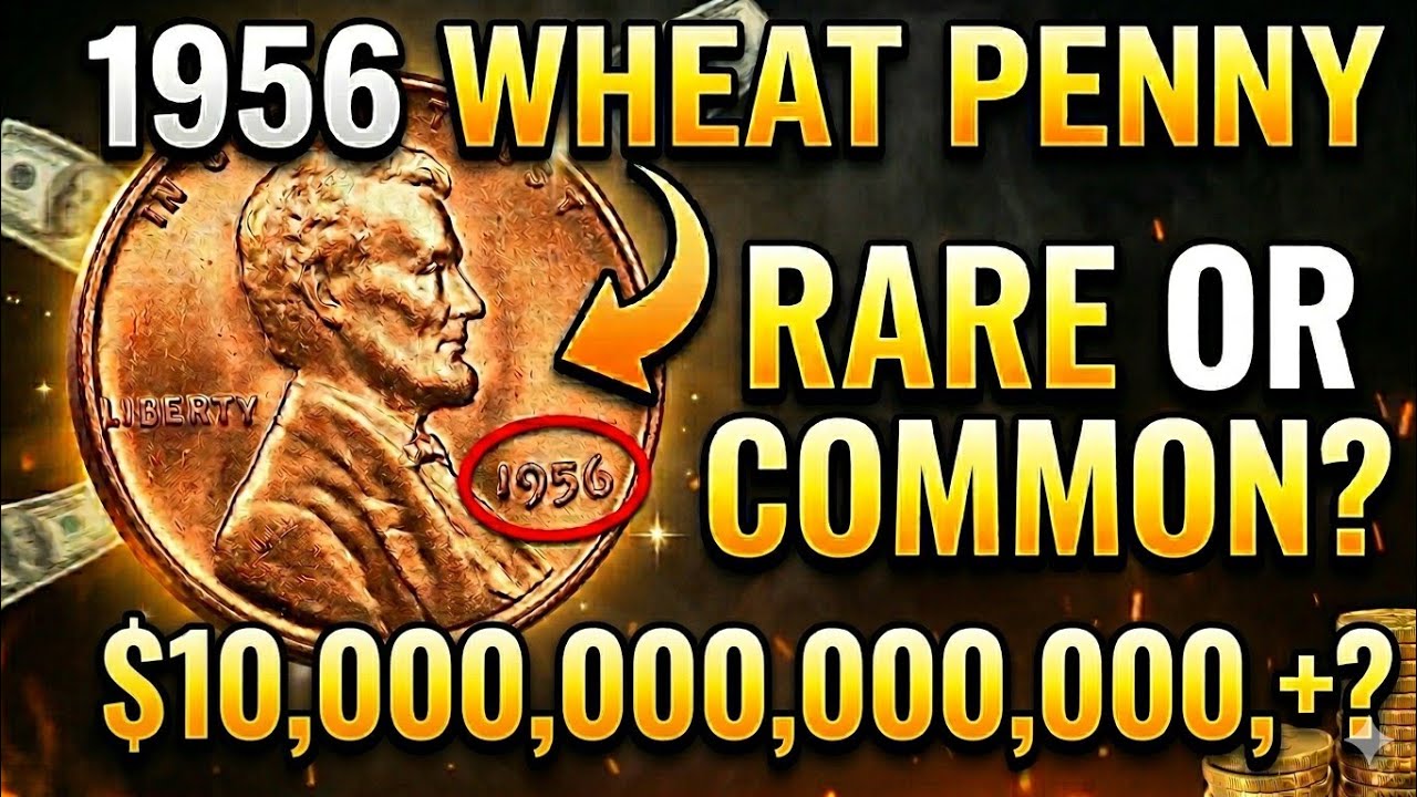 1956 Wheat Penny Value? Rare Lincoln Cent Worth Big Money! #rarecoins #uscoins 