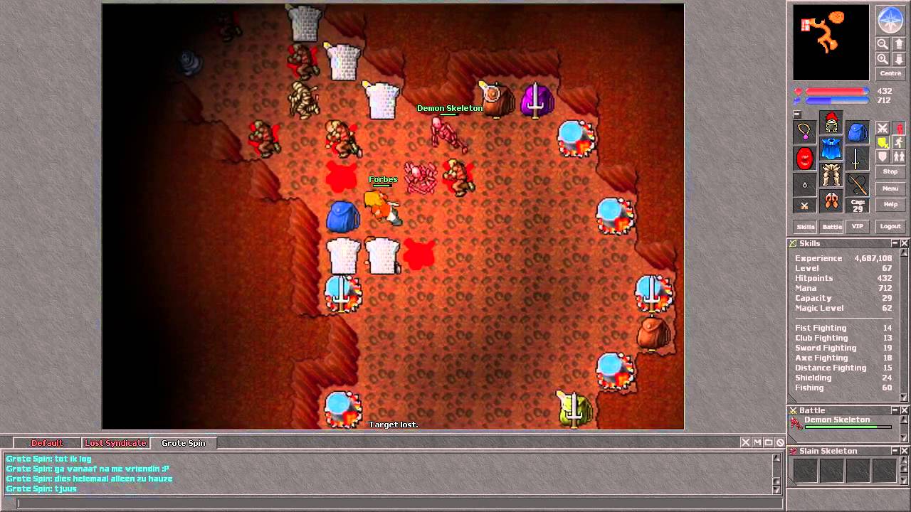 Tibia [7.3] Necromancer Hunt
