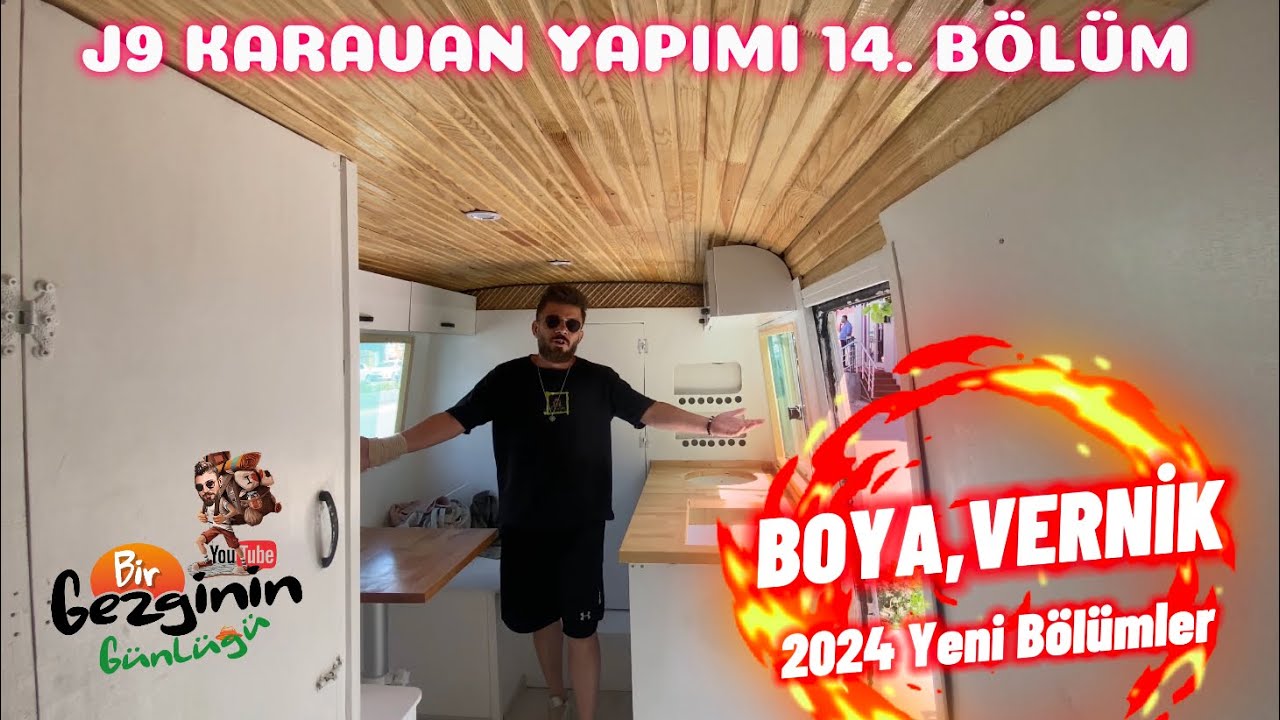 2024 J9 KARAVAN YAPIMI  14. BÖLÜM  / ZIMPARA BOYA MACUN YAPIMI