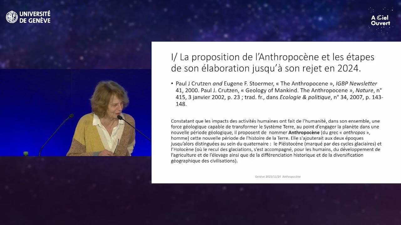 Peut-on sortir de l’Anthropocène ?  - Conférence de Catherine Larrère
