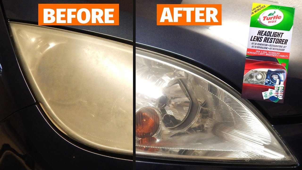How To Restore Headlights Quick & Easy with Headlight Lens Restorer Kit | Turtle Wax!!!