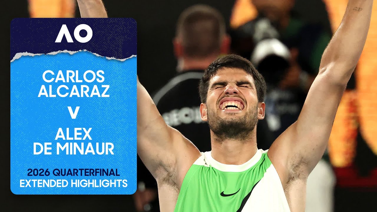 Carlos Alcaraz v Alex de Minaur Extended Highlights | Australian Open 2026 Quarterfinal