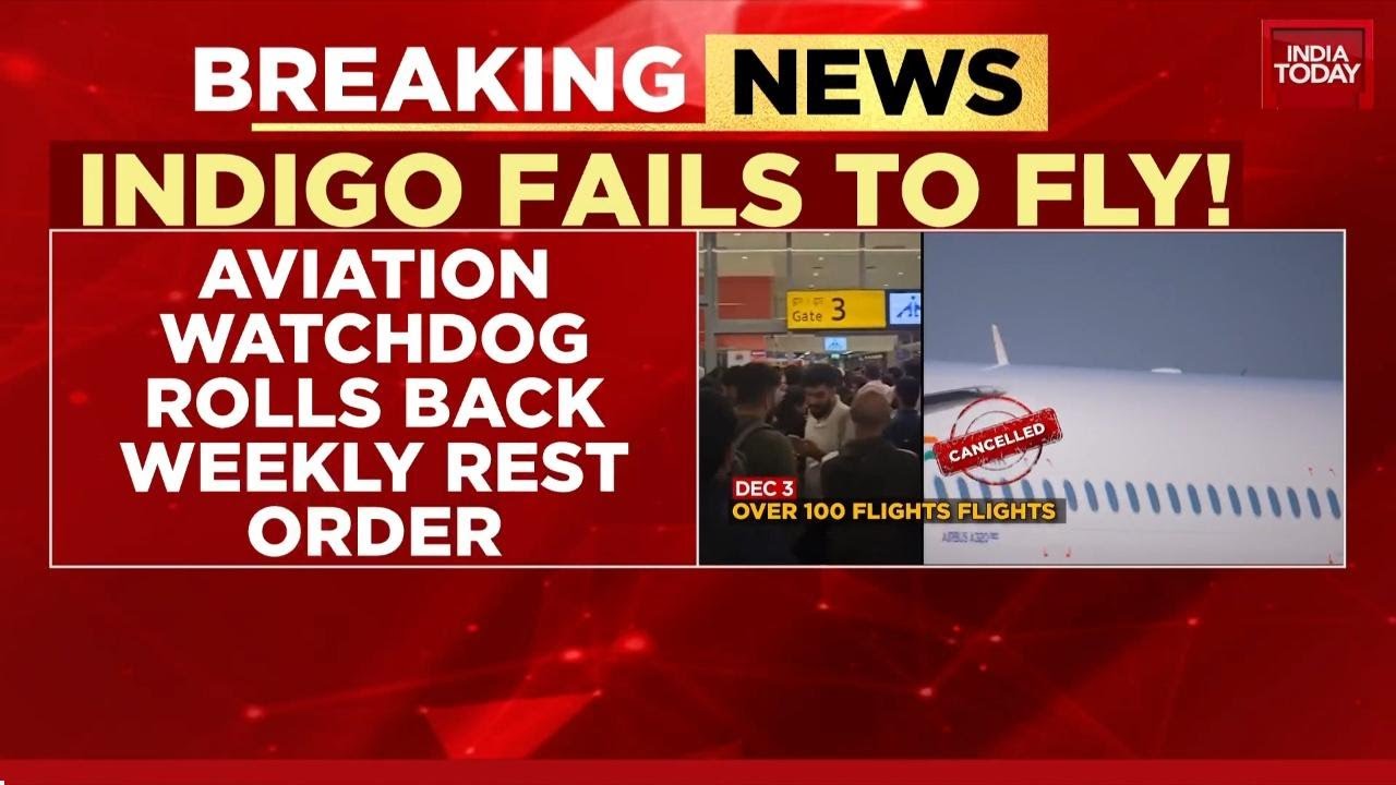 IndiGo Aviation Turmoil: DGCA Rolls Back Crew Rest Norms Amid Massive IndiGo Flight Cancellations