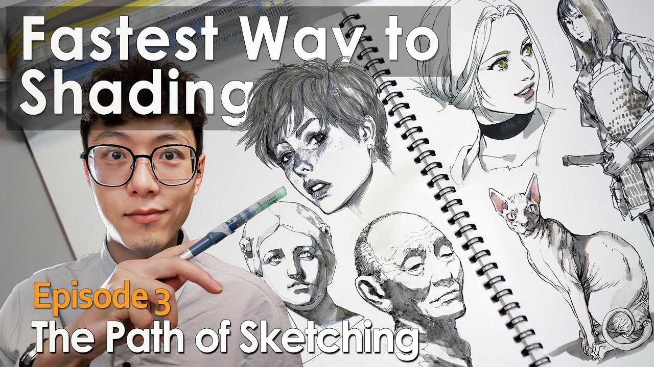 The Fastest Way to Shade Your Sketch/Instant Results/快速简单的光影技巧/Valuable Sketching Tips