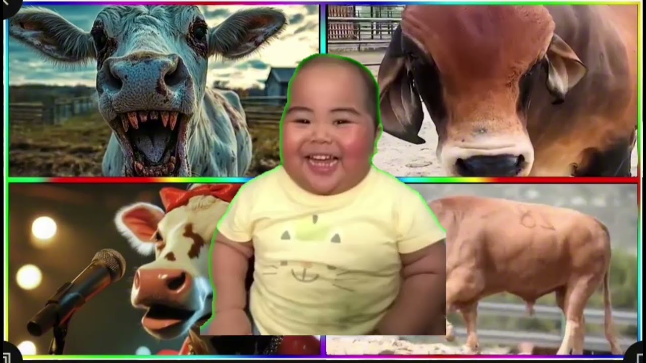 Funny Cows VS Funny Buffalo VS Funny Buls VS Tiles Hop EDM Rush