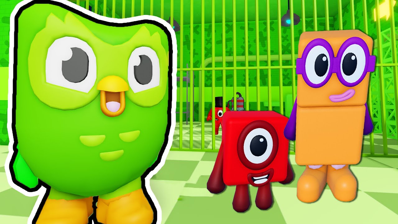 Numberblocks ESCAPE Duolingo BARRY PRISON in Roblox